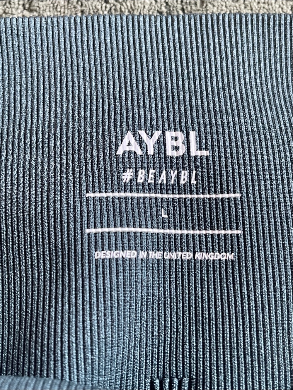 AYBL High-Waist Bike Shorts in Slate - Picture 3 of 3